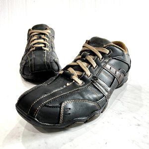 Skechers 62607 Vassell Leather Trainers Sneakers Men US 8, UK 7, EU 41